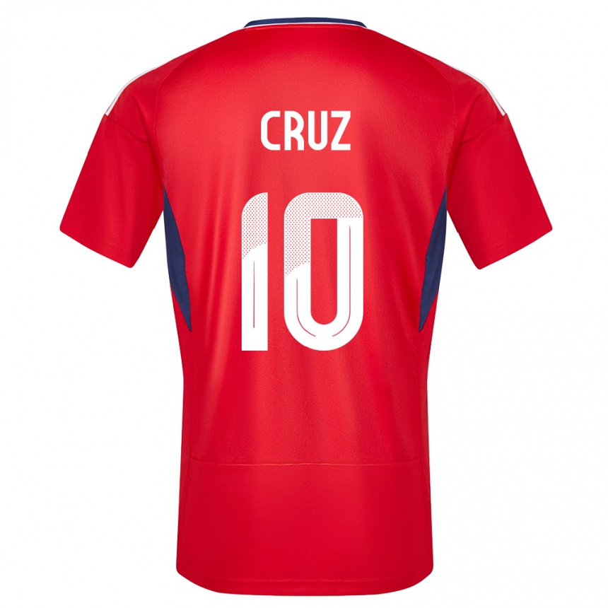 Kids Football Costa Rica Shirley Cruz #10 Red Home Jersey 24-26 T-Shirt Australia