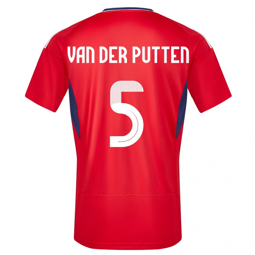 Kids Football Costa Rica Santiago Van Der Putten #5 Red Home Jersey 24-26 T-Shirt Australia