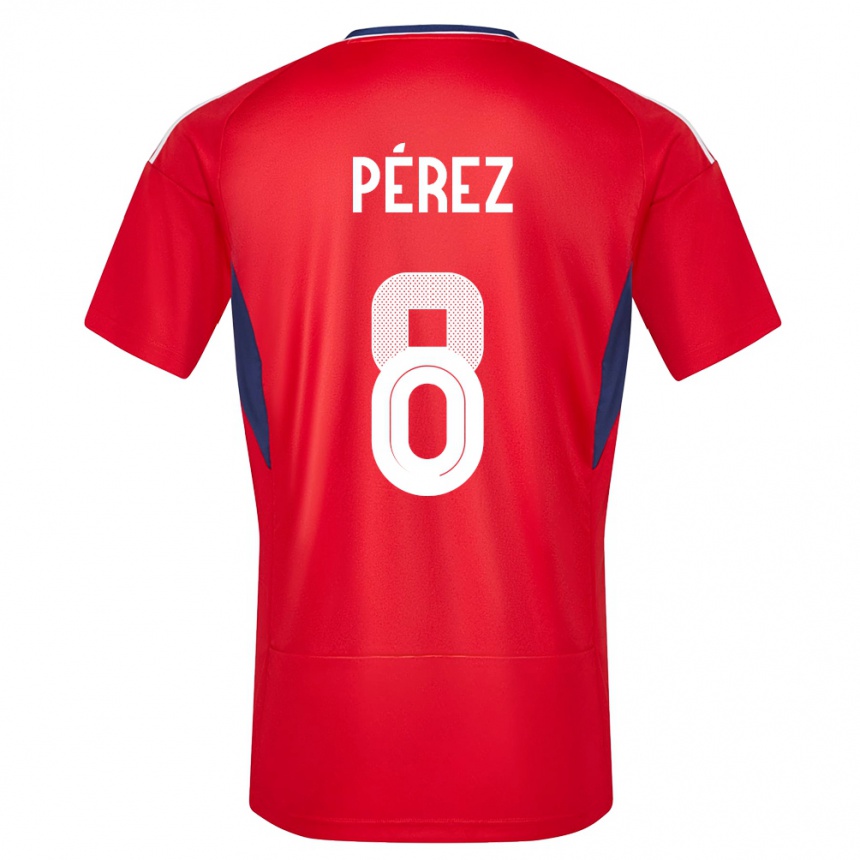 Kids Football Costa Rica Creichel Perez #8 Red Home Jersey 24-26 T-Shirt Australia