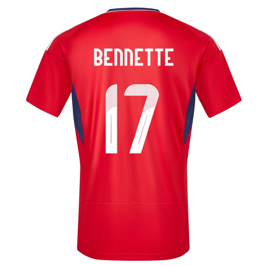 Kids Football Costa Rica Jewison Bennette #17 Red Home Jersey 24-26 T-Shirt Australia