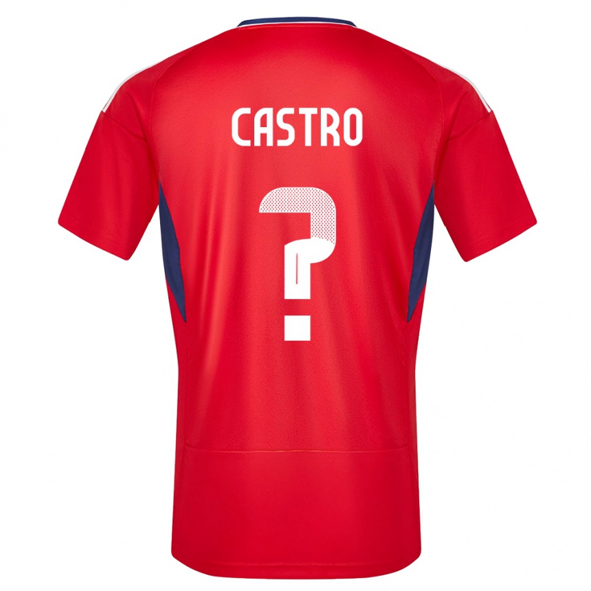 Kids Football Costa Rica Mathias Castro #0 Red Home Jersey 24-26 T-Shirt Australia