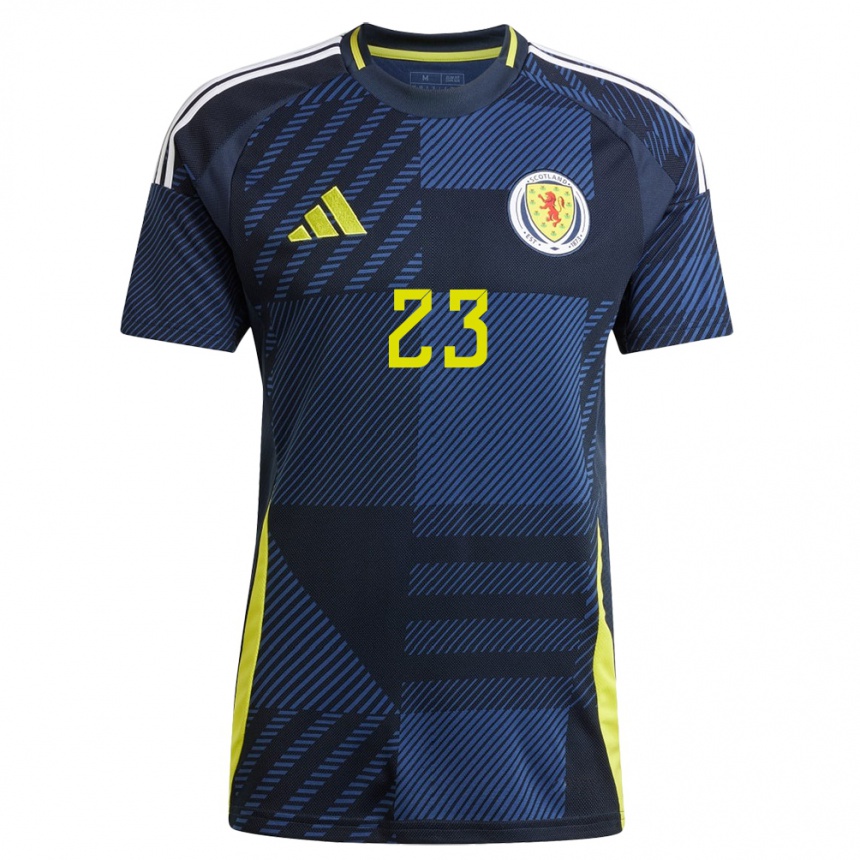 Kids Football Scotland Jamie-Lee Napier #23 Dark Blue Home Jersey 24-26 T-Shirt Australia