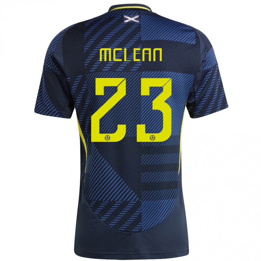 Kids Football Scotland Kenny Mclean #23 Dark Blue Home Jersey 24-26 T-Shirt Australia