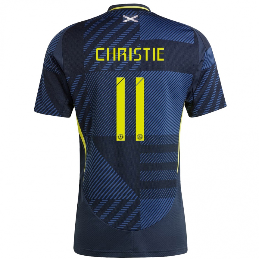 Kids Football Scotland Ryan Christie #11 Dark Blue Home Jersey 24-26 T-Shirt Australia