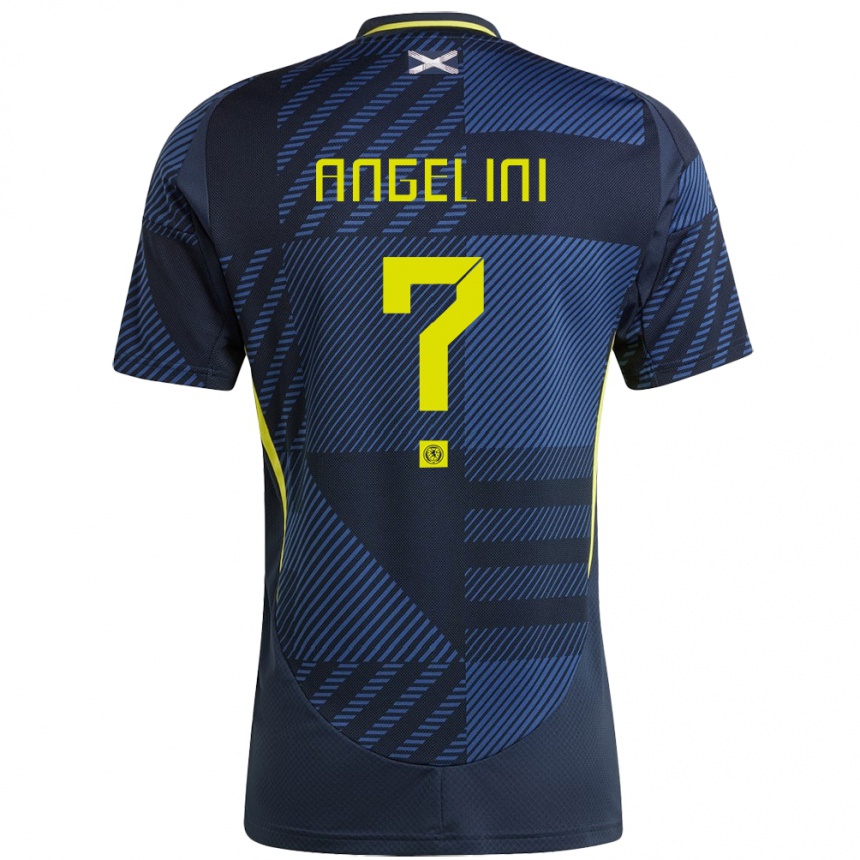 Kids Football Scotland Vincent Angelini #0 Dark Blue Home Jersey 24-26 T-Shirt Australia