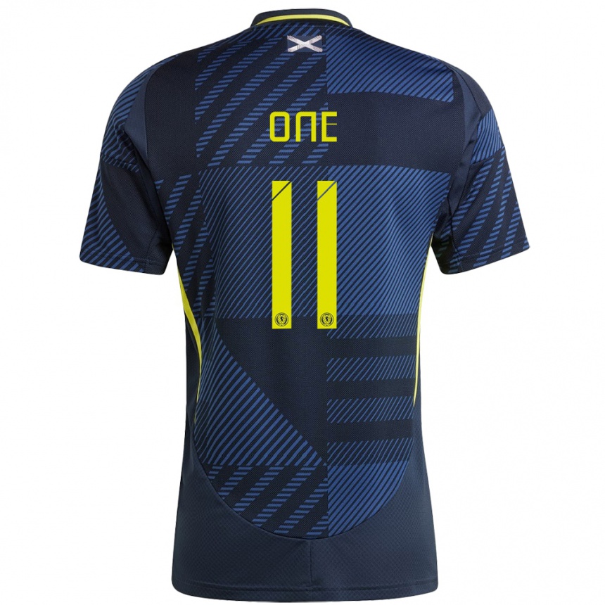 Kids Football Scotland Ryan Oné #11 Dark Blue Home Jersey 24-26 T-Shirt Australia