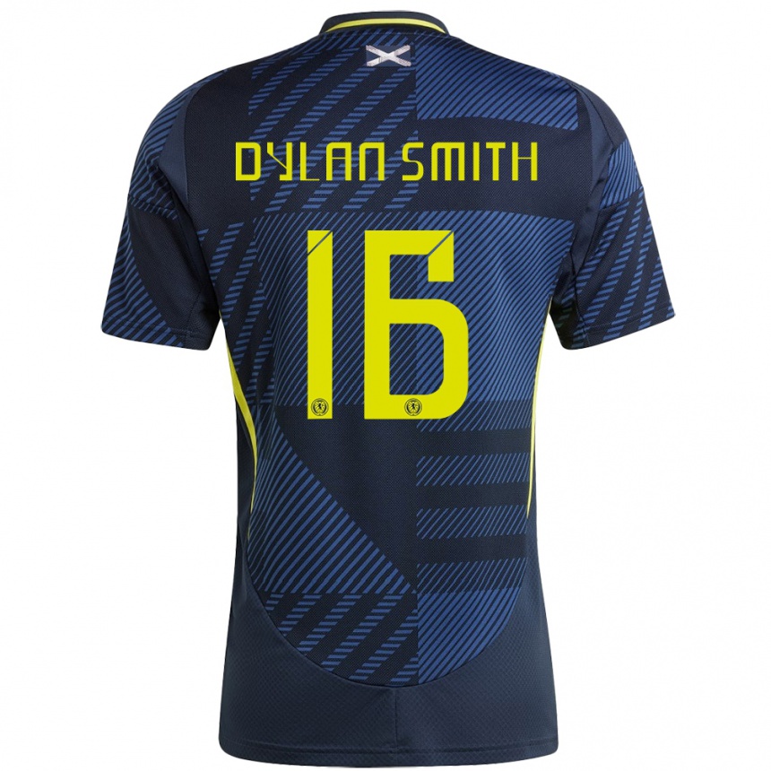 Kids Football Scotland Dylan Smith #16 Dark Blue Home Jersey 24-26 T-Shirt Australia