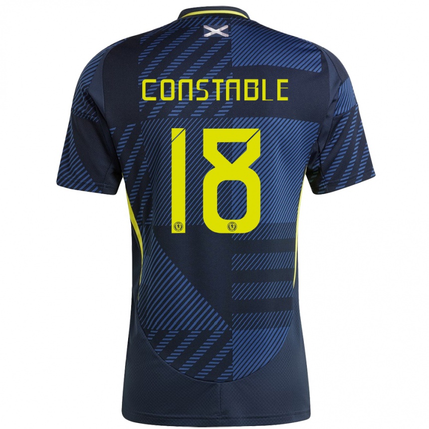 Kids Football Scotland Scott Constable #18 Dark Blue Home Jersey 24-26 T-Shirt Australia