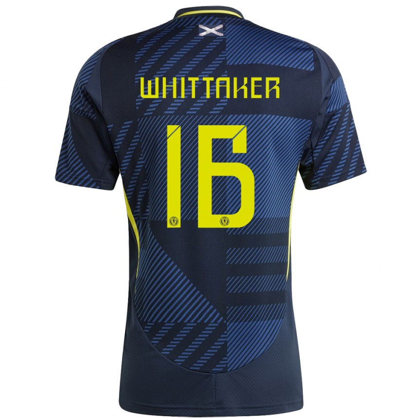 Kids Football Scotland Rory Whittaker #16 Dark Blue Home Jersey 24-26 T-Shirt Australia