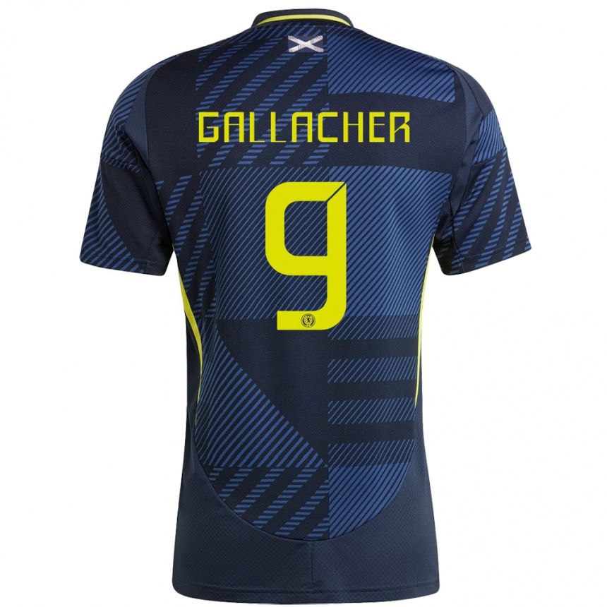 Kids Football Scotland Amy Gallacher #9 Dark Blue Home Jersey 24-26 T-Shirt Australia