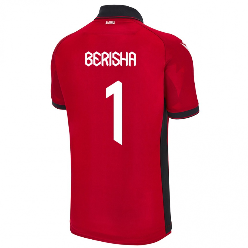 Kids Football Albania Etrit Berisha #1 Red Home Jersey 24-26 T-Shirt Australia