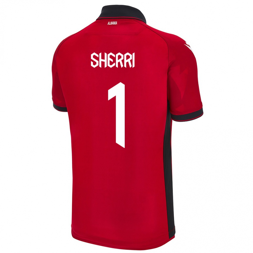 Kids Football Albania Alen Sherri #1 Red Home Jersey 24-26 T-Shirt Australia