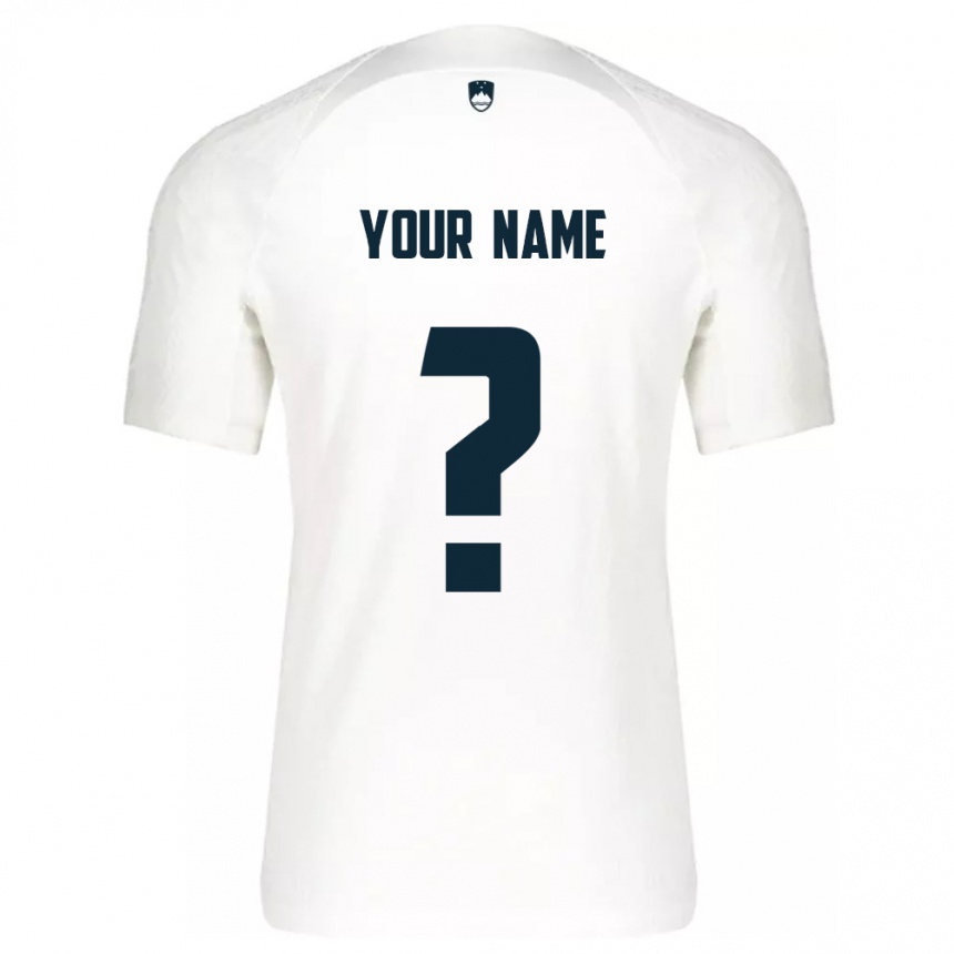 Kids Football Slovenia Your Name #0 White Home Jersey 24-26 T-Shirt Australia