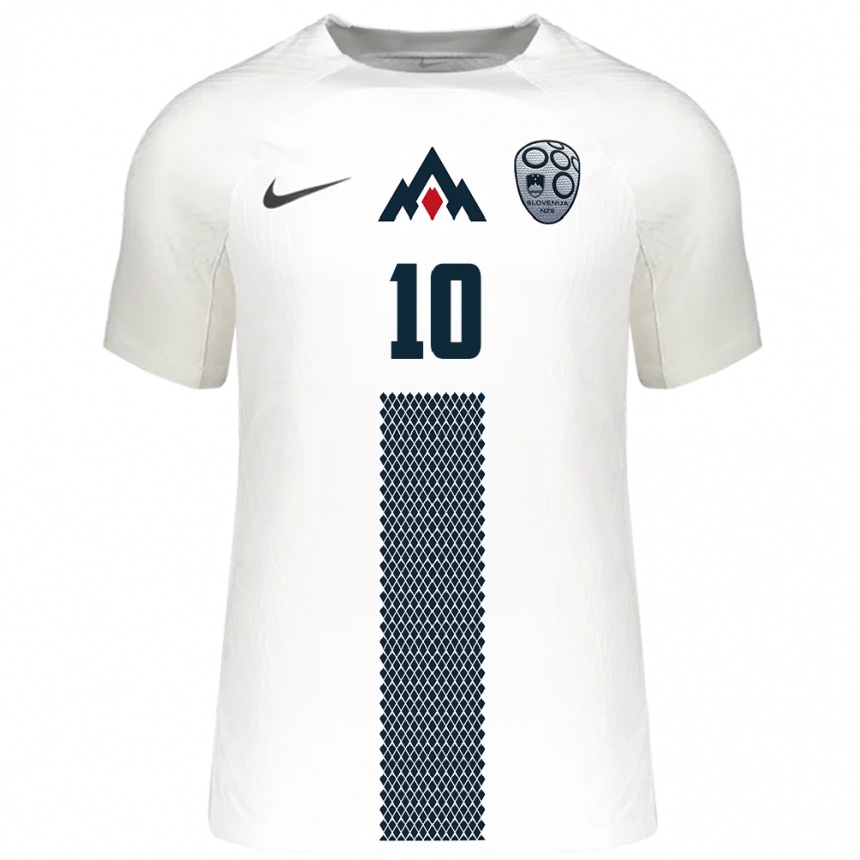 Kids Football Slovenia Nik Belovic #10 White Home Jersey 24-26 T-Shirt Australia