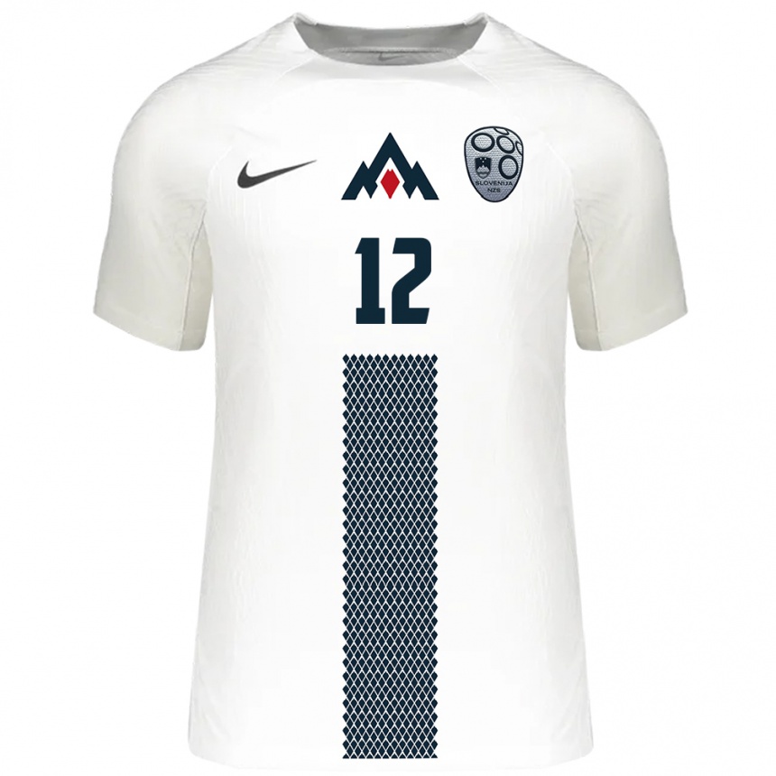 Kids Football Slovenia Benjamin Maticic #12 White Home Jersey 24-26 T-Shirt Australia