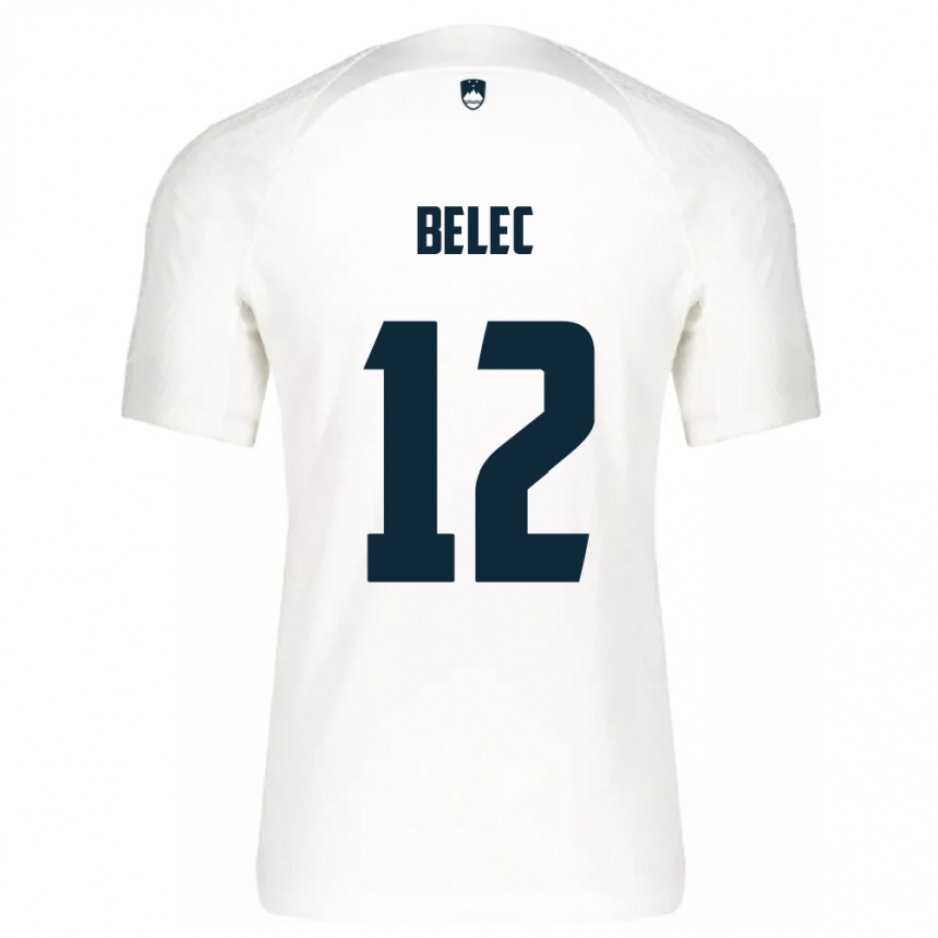 Kids Football Slovenia Vid Belec #12 White Home Jersey 24-26 T-Shirt Australia