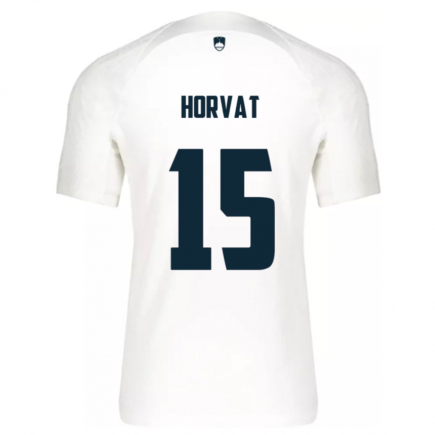 Kids Football Slovenia Tomi Horvat #15 White Home Jersey 24-26 T-Shirt Australia