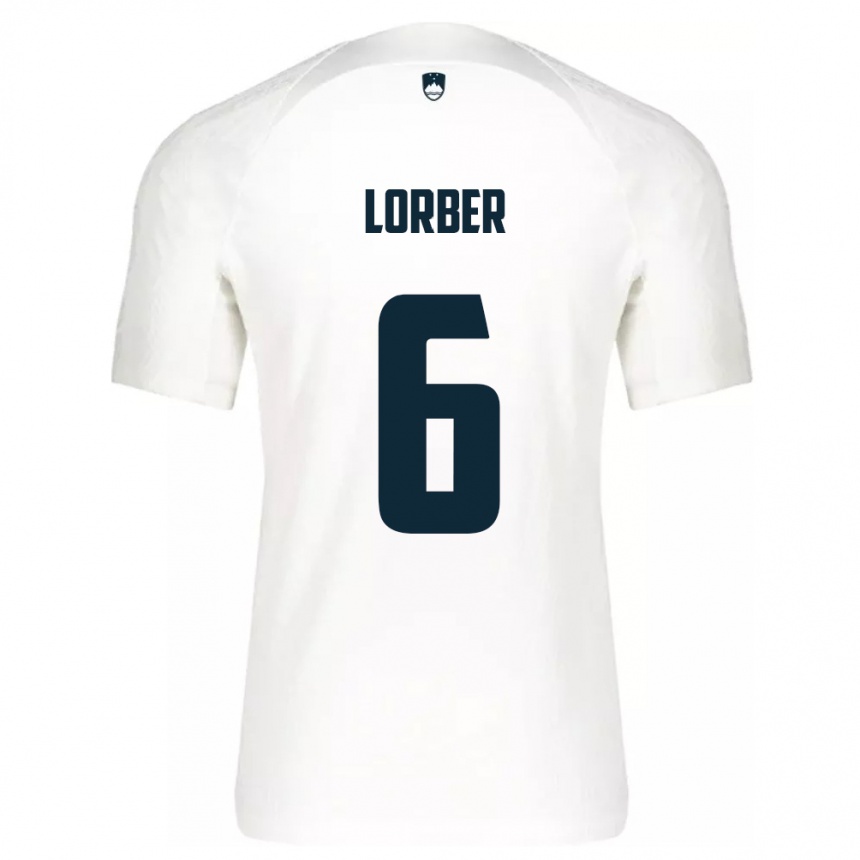 Kids Football Slovenia Marcel Lorber #6 White Home Jersey 24-26 T-Shirt Australia