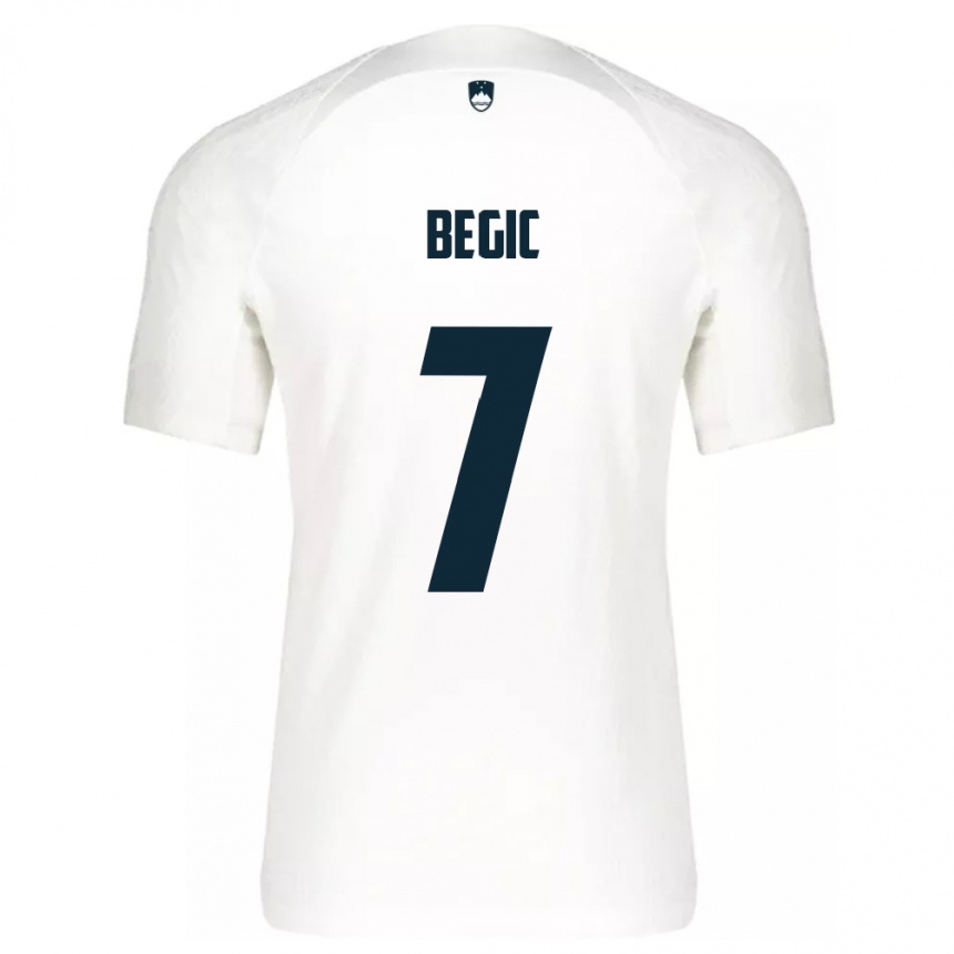 Kids Football Slovenia Tjas Begic #7 White Home Jersey 24-26 T-Shirt Australia