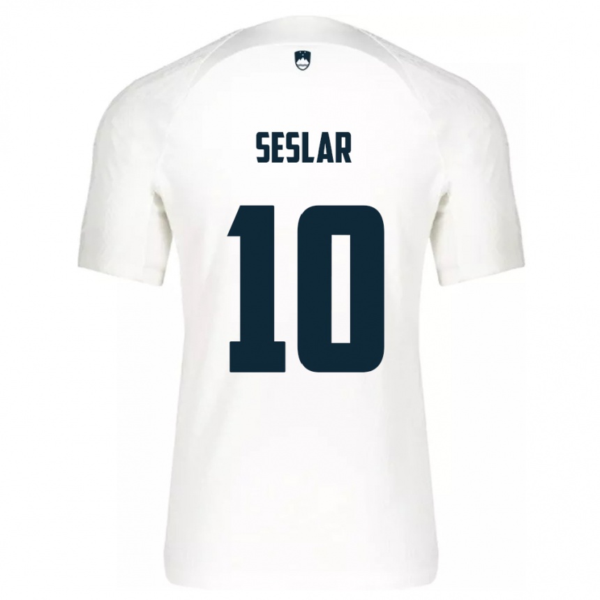 Kids Football Slovenia Svit Seslar #10 White Home Jersey 24-26 T-Shirt Australia