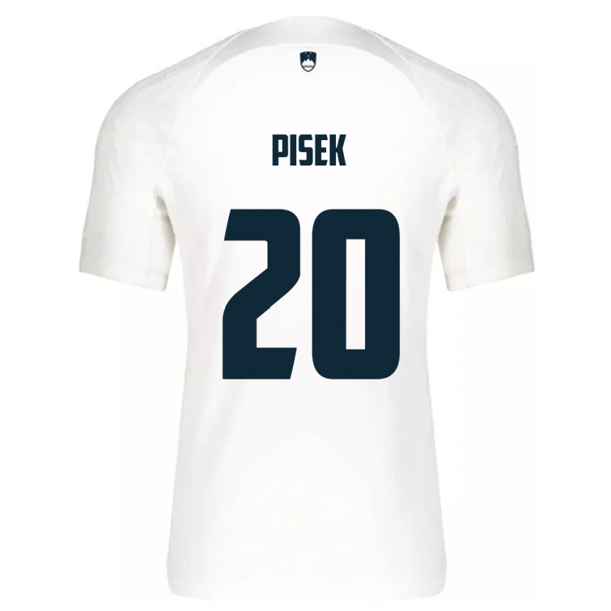 Kids Football Slovenia Jost Pisek #20 White Home Jersey 24-26 T-Shirt Australia