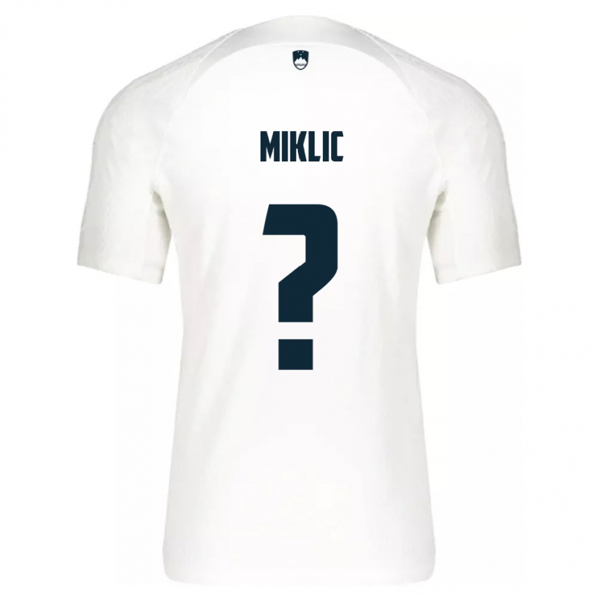 Kids Football Slovenia Andraz Miklic #0 White Home Jersey 24-26 T-Shirt Australia