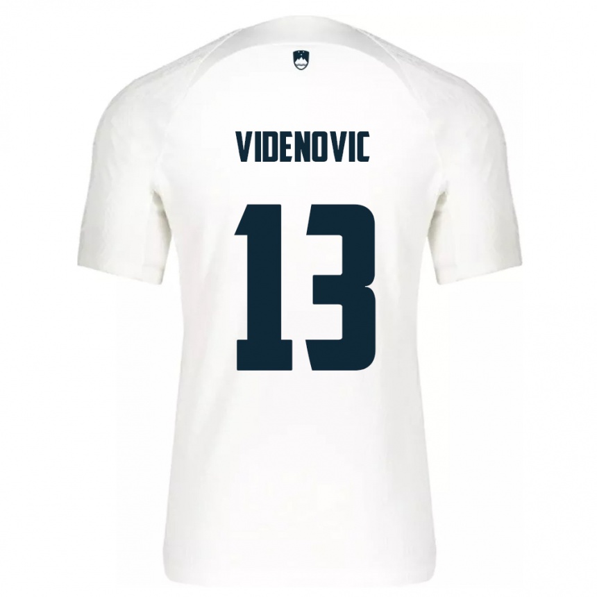 Kids Football Slovenia Denis Videnovic #13 White Home Jersey 24-26 T-Shirt Australia