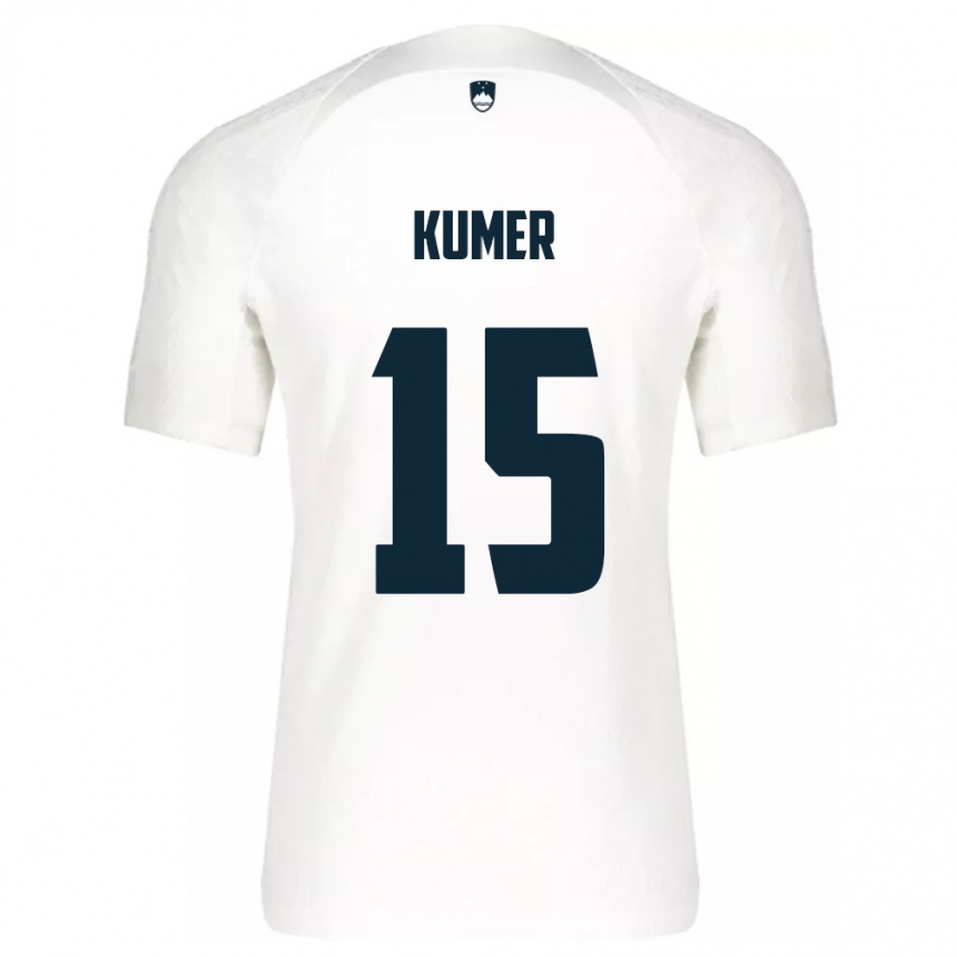 Kids Football Slovenia Alin Kumer #15 White Home Jersey 24-26 T-Shirt Australia