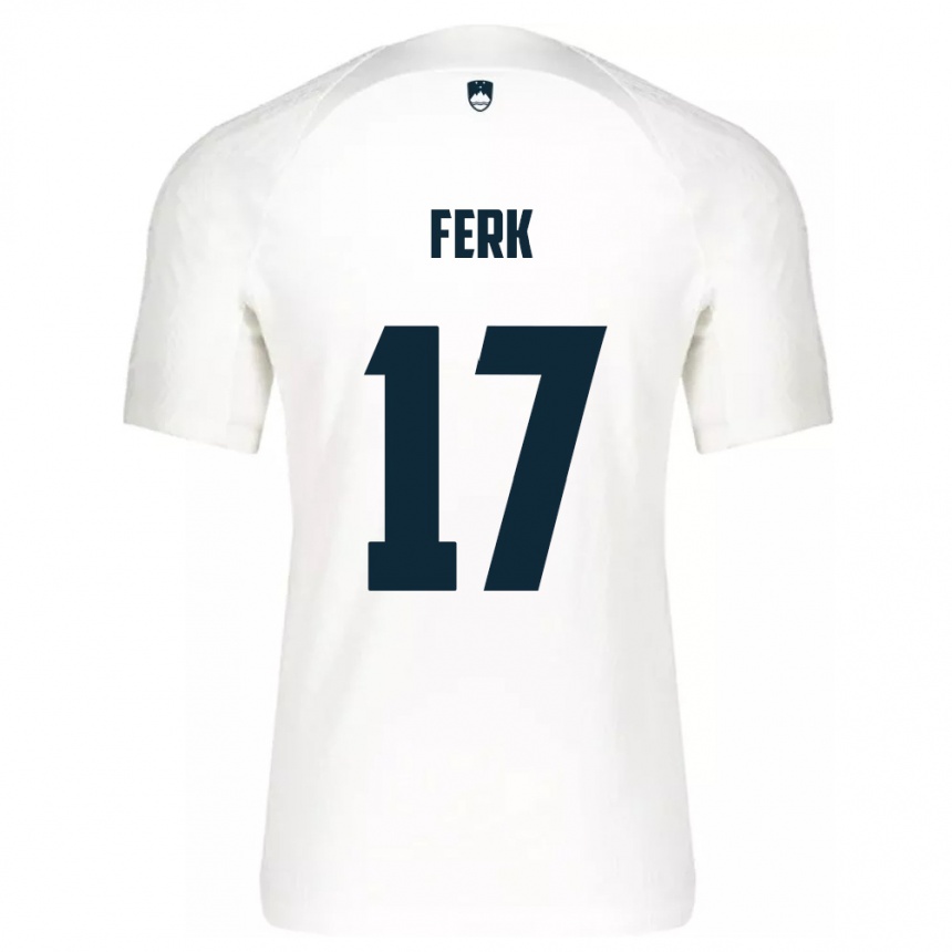 Kids Football Slovenia Matic Ferk #17 White Home Jersey 24-26 T-Shirt Australia