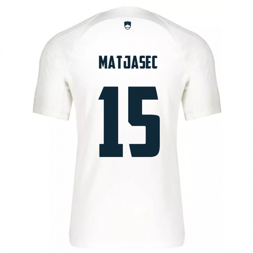 Kids Football Slovenia Miha Matjasec #15 White Home Jersey 24-26 T-Shirt Australia