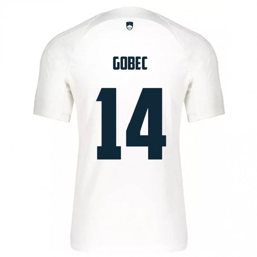 Kids Football Slovenia Stijan Gobec #14 White Home Jersey 24-26 T-Shirt Australia