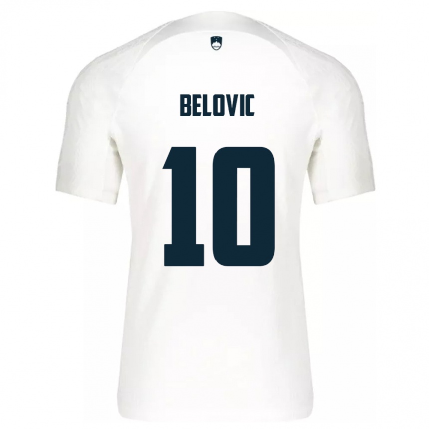 Kids Football Slovenia Nik Belovic #10 White Home Jersey 24-26 T-Shirt Australia