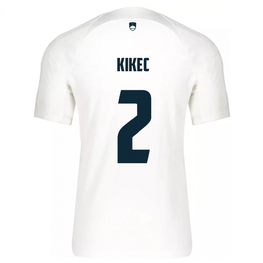 Kids Football Slovenia Timon Kikec #2 White Home Jersey 24-26 T-Shirt Australia