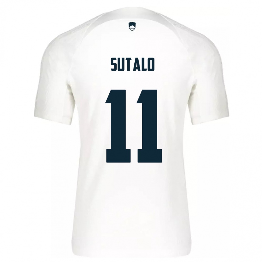 Kids Football Slovenia Aleksej Sutalo #11 White Home Jersey 24-26 T-Shirt Australia