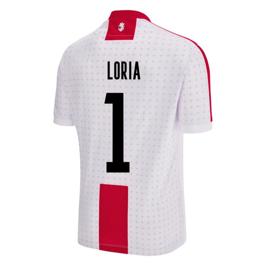 Kids Football Georgia Giorgi Loria #1 White Home Jersey 24-26 T-Shirt Australia