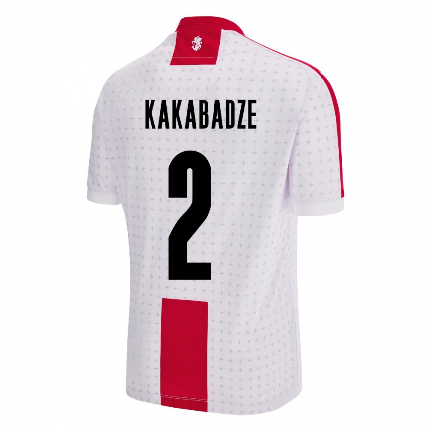 Kids Football Georgia Otar Kakabadze #2 White Home Jersey 24-26 T-Shirt Australia