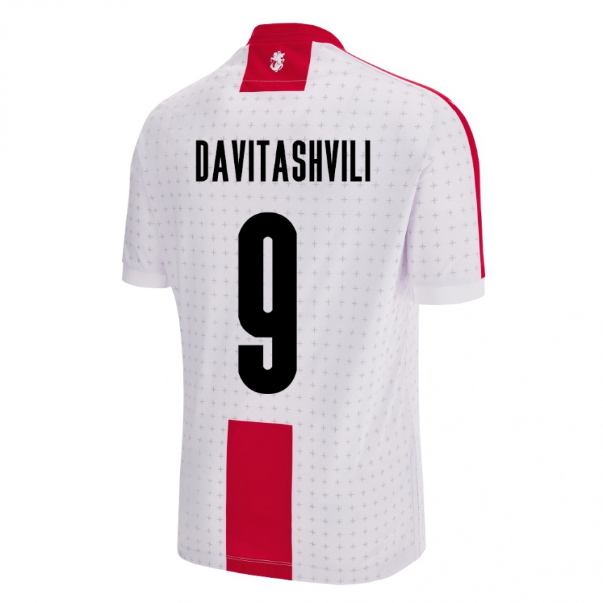 Kids Football Georgia Zuriko Davitashvili #9 White Home Jersey 24-26 T-Shirt Australia