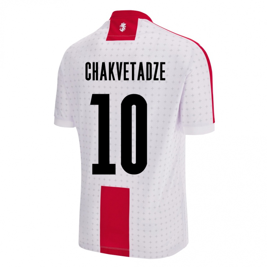 Kids Football Georgia Giorgi Chakvetadze #10 White Home Jersey 24-26 T-Shirt Australia