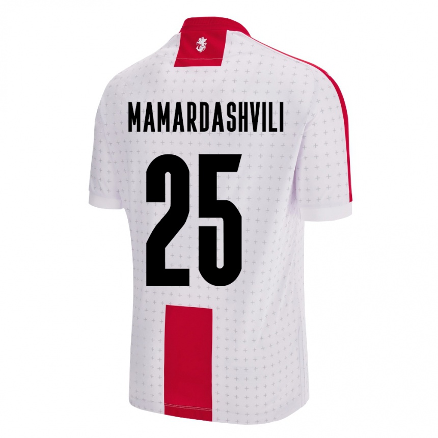 Kids Football Georgia Giorgi Mamardashvili #25 White Home Jersey 24-26 T-Shirt Australia