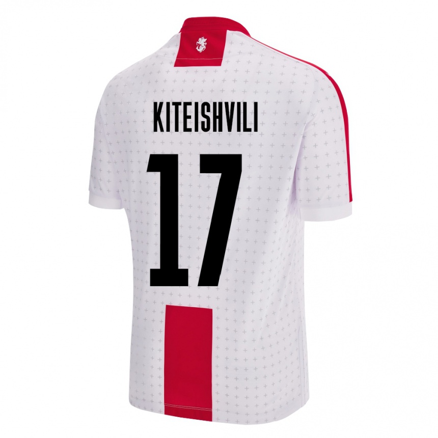 Kids Football Georgia Otar Kiteishvili #17 White Home Jersey 24-26 T-Shirt Australia