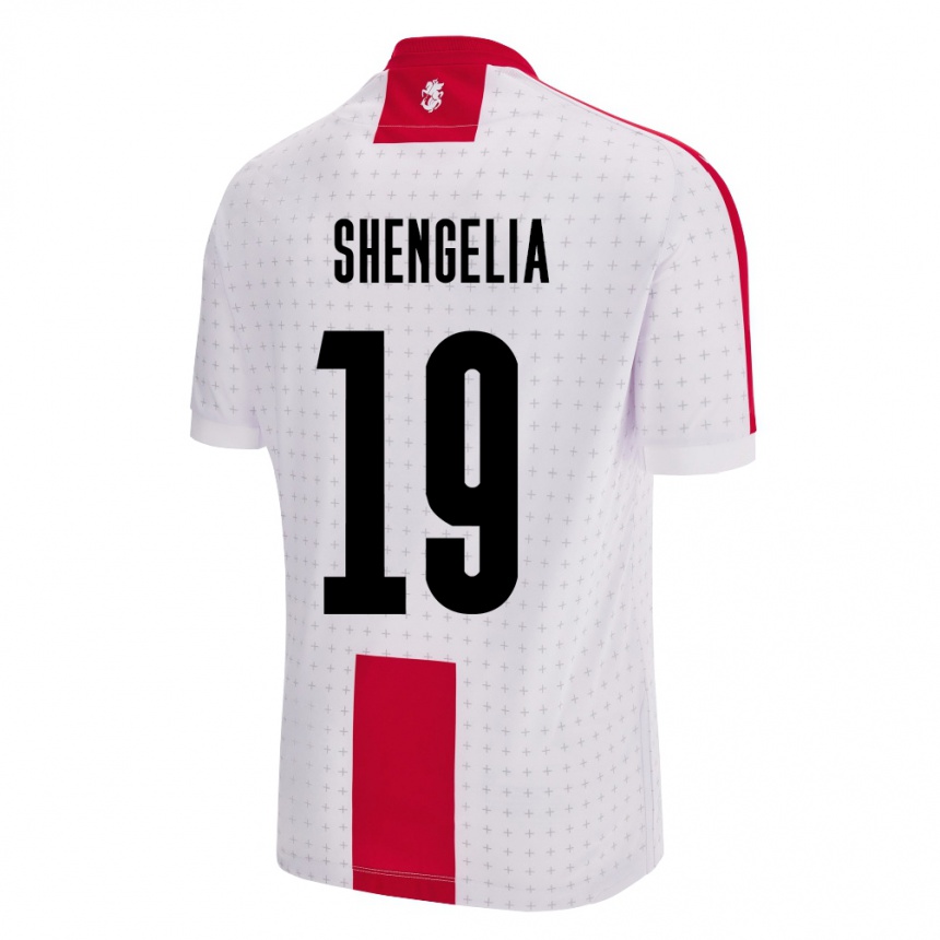 Kids Football Georgia Levan Shengelia #19 White Home Jersey 24-26 T-Shirt Australia