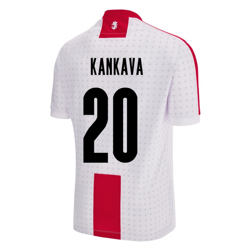 Kids Football Georgia Jaba Kankava #20 White Home Jersey 24-26 T-Shirt Australia