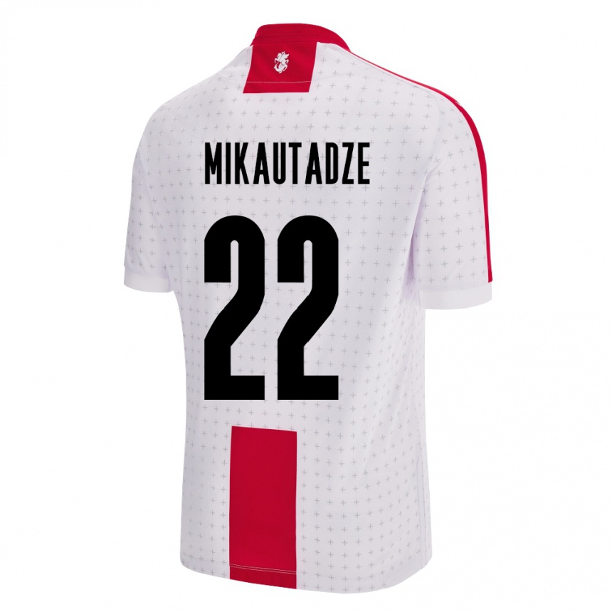 Kids Football Georgia Georges Mikautadze #22 White Home Jersey 24-26 T-Shirt Australia