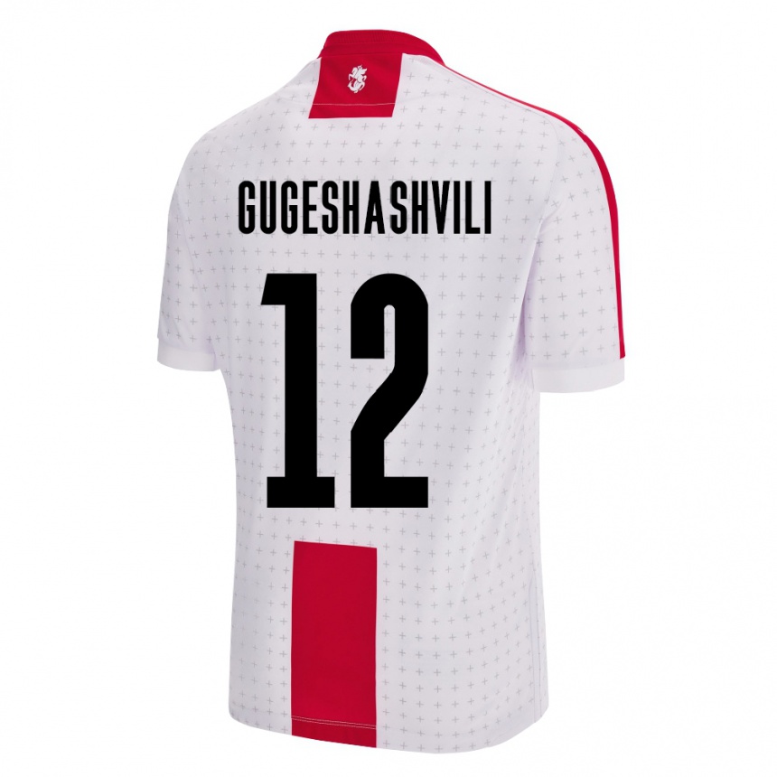 Kids Football Georgia Luka Gugeshashvili #12 White Home Jersey 24-26 T-Shirt Australia