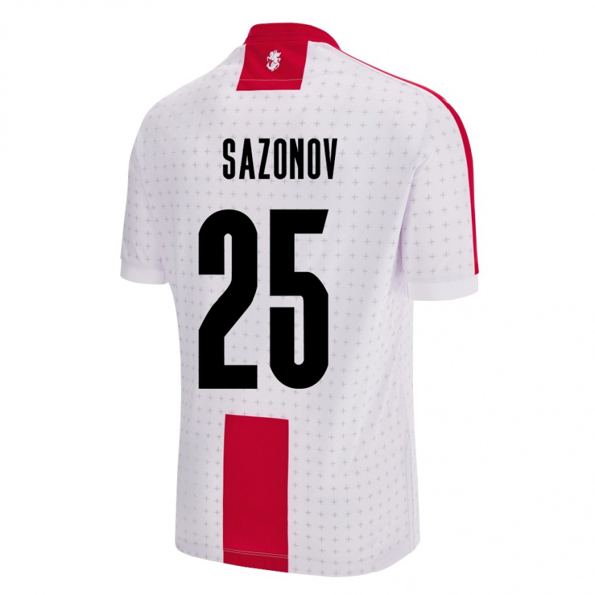 Kids Football Georgia Saba Sazonov #25 White Home Jersey 24-26 T-Shirt Australia