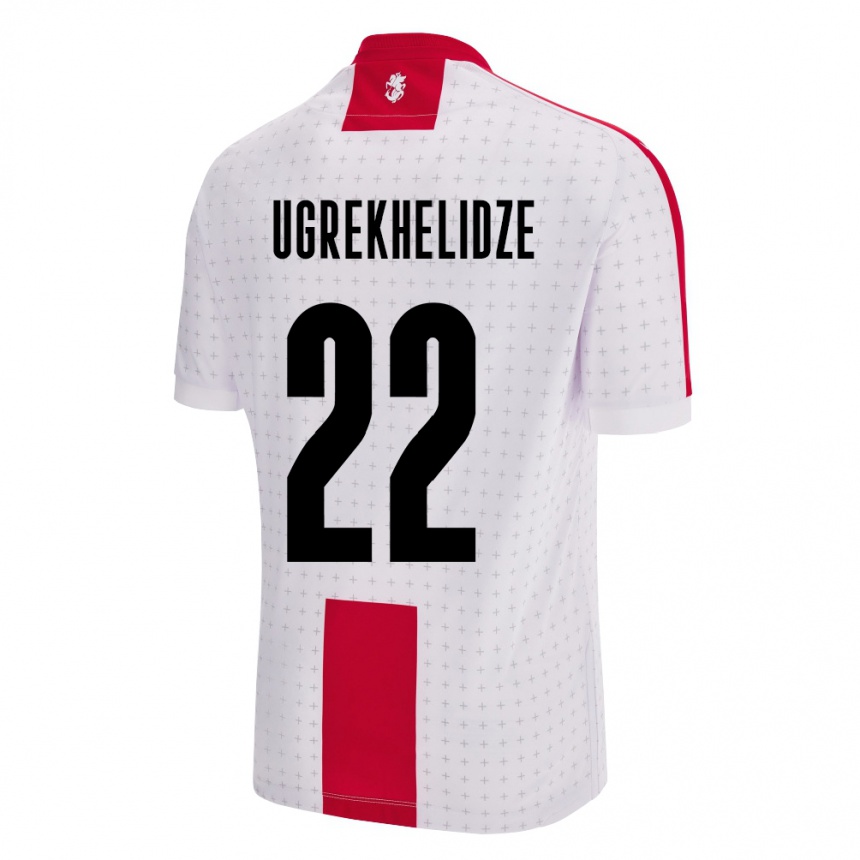 Kids Football Georgia Nikoloz Ugrekhelidze #22 White Home Jersey 24-26 T-Shirt Australia