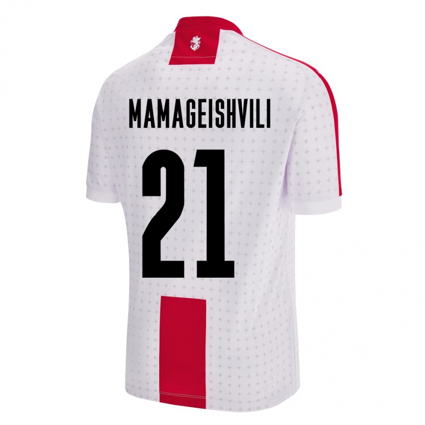 Kids Football Georgia Otar Mamageishvili #21 White Home Jersey 24-26 T-Shirt Australia