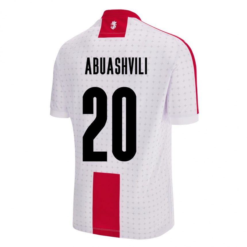 Kids Football Georgia Giorgi Abuashvili #20 White Home Jersey 24-26 T-Shirt Australia