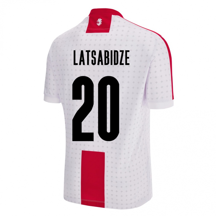 Kids Football Georgia Luka Latsabidze #20 White Home Jersey 24-26 T-Shirt Australia