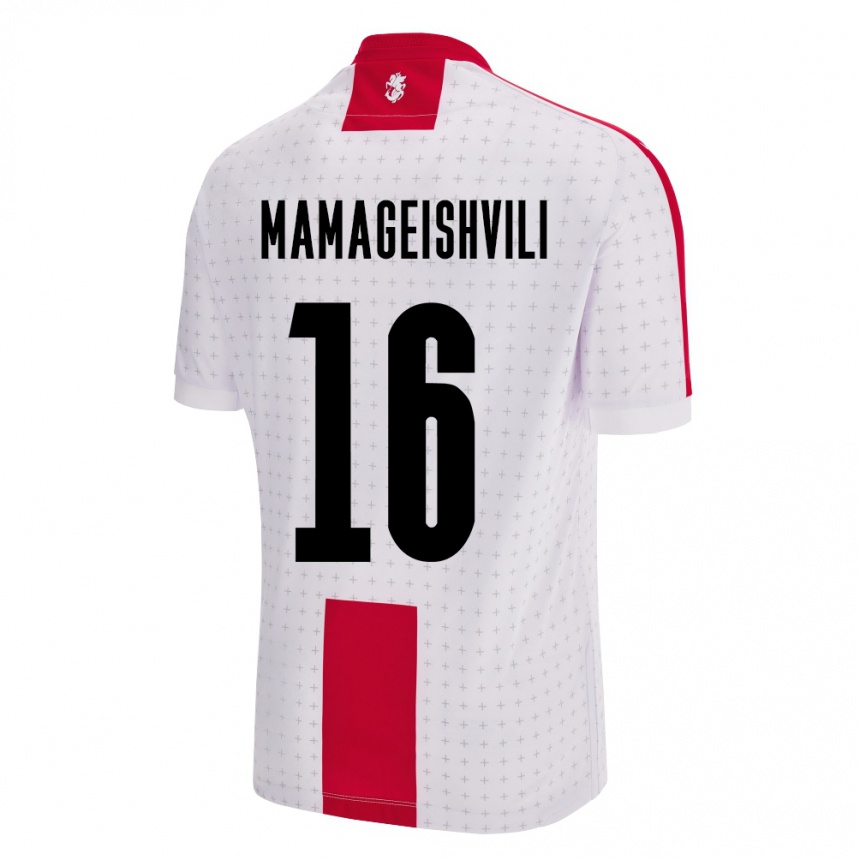 Kids Football Georgia Gizo Mamageishvili #16 White Home Jersey 24-26 T-Shirt Australia